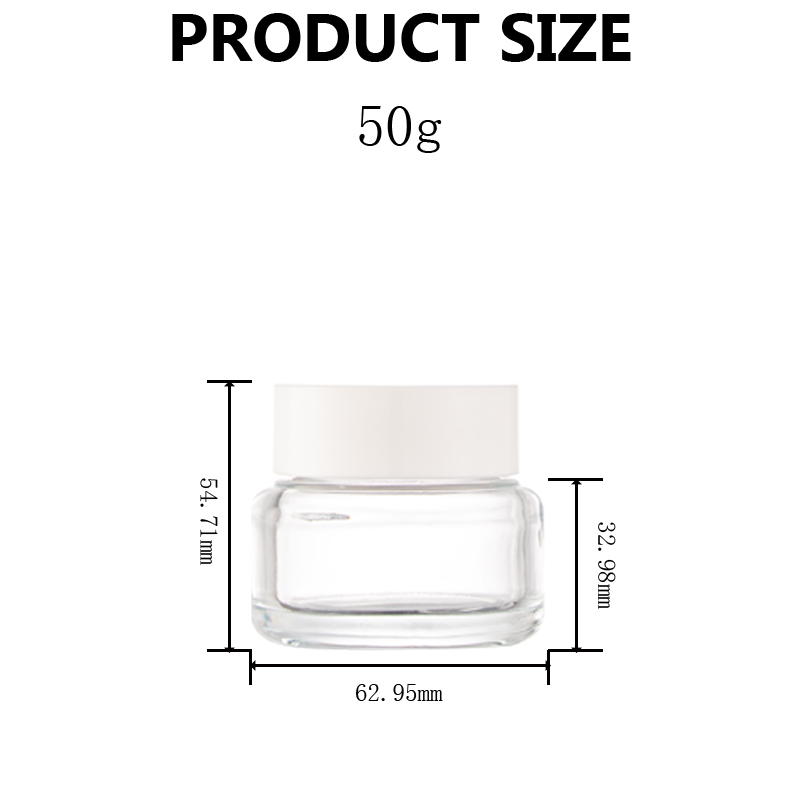 Clear Cream Jar